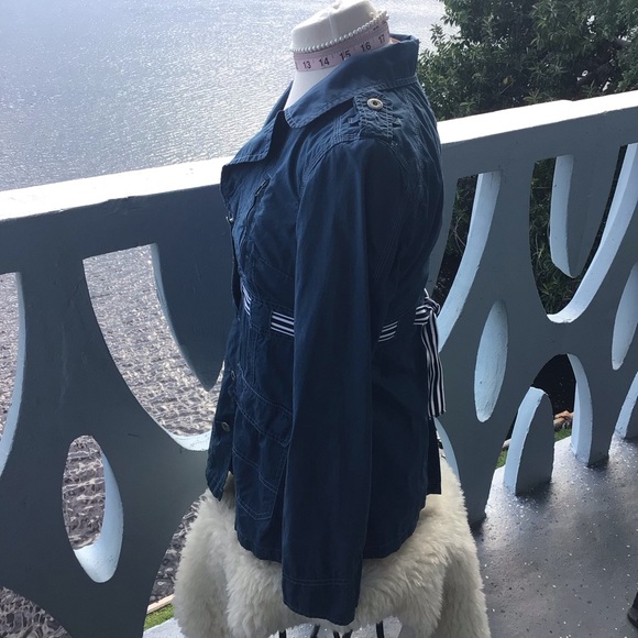 Free People 100% Cotton Utility Thigh Length Button Down Jacket Coat - Picture 5 of 16